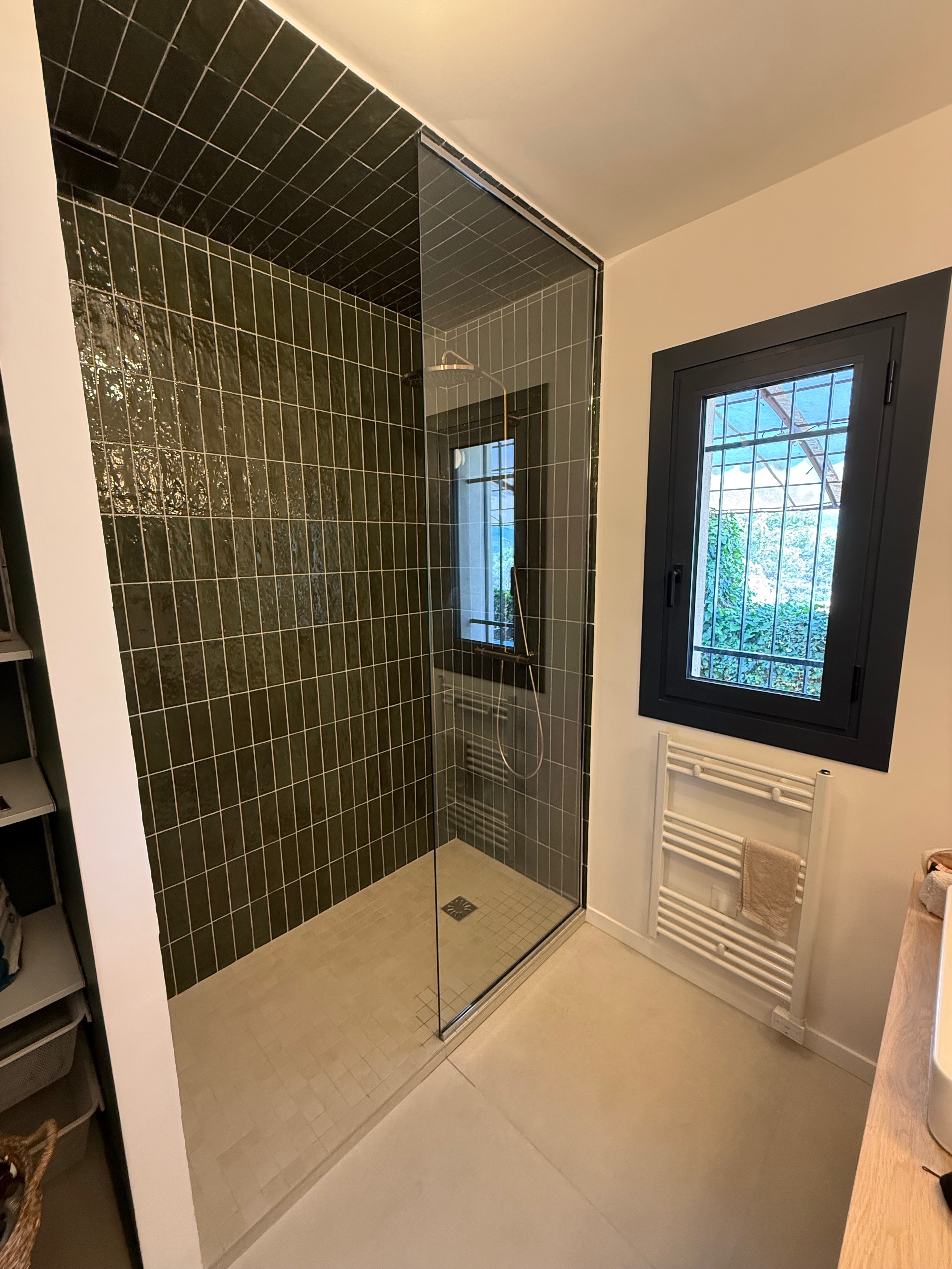 Rénovation salle de bain douche à l'italienne - Busato Service