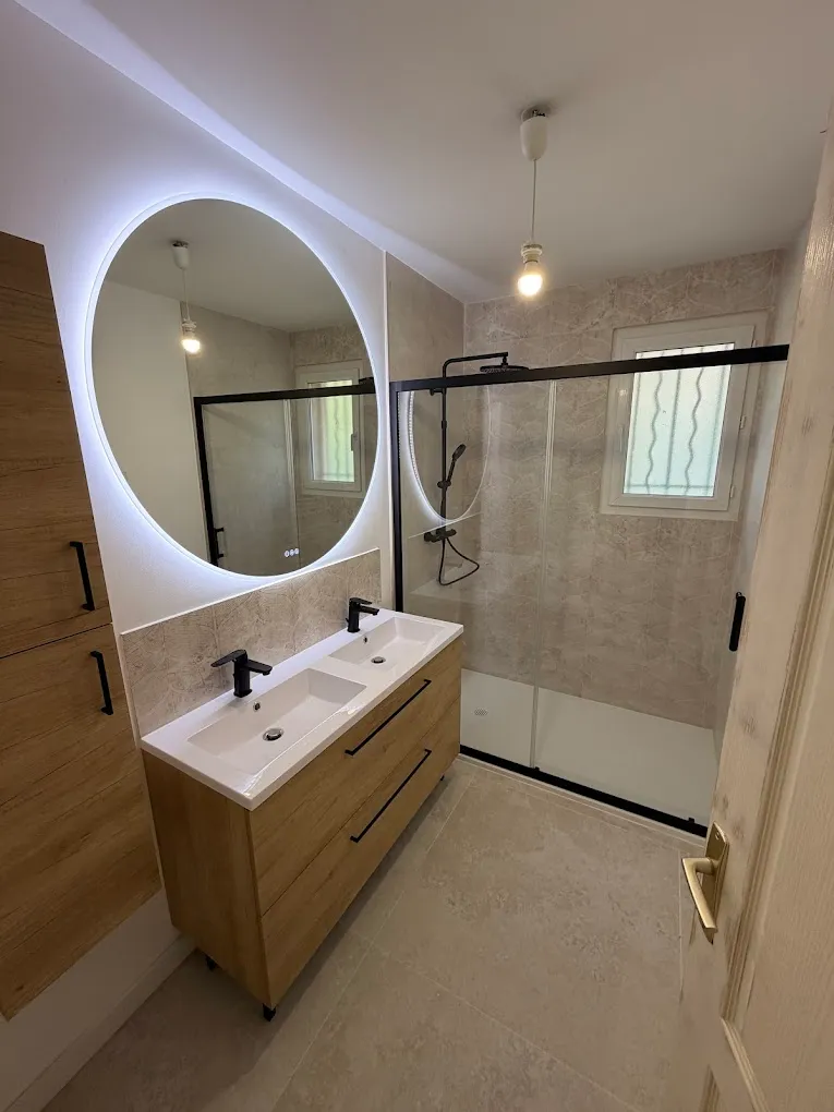 Rénovation salle de bain douche à l'italienne